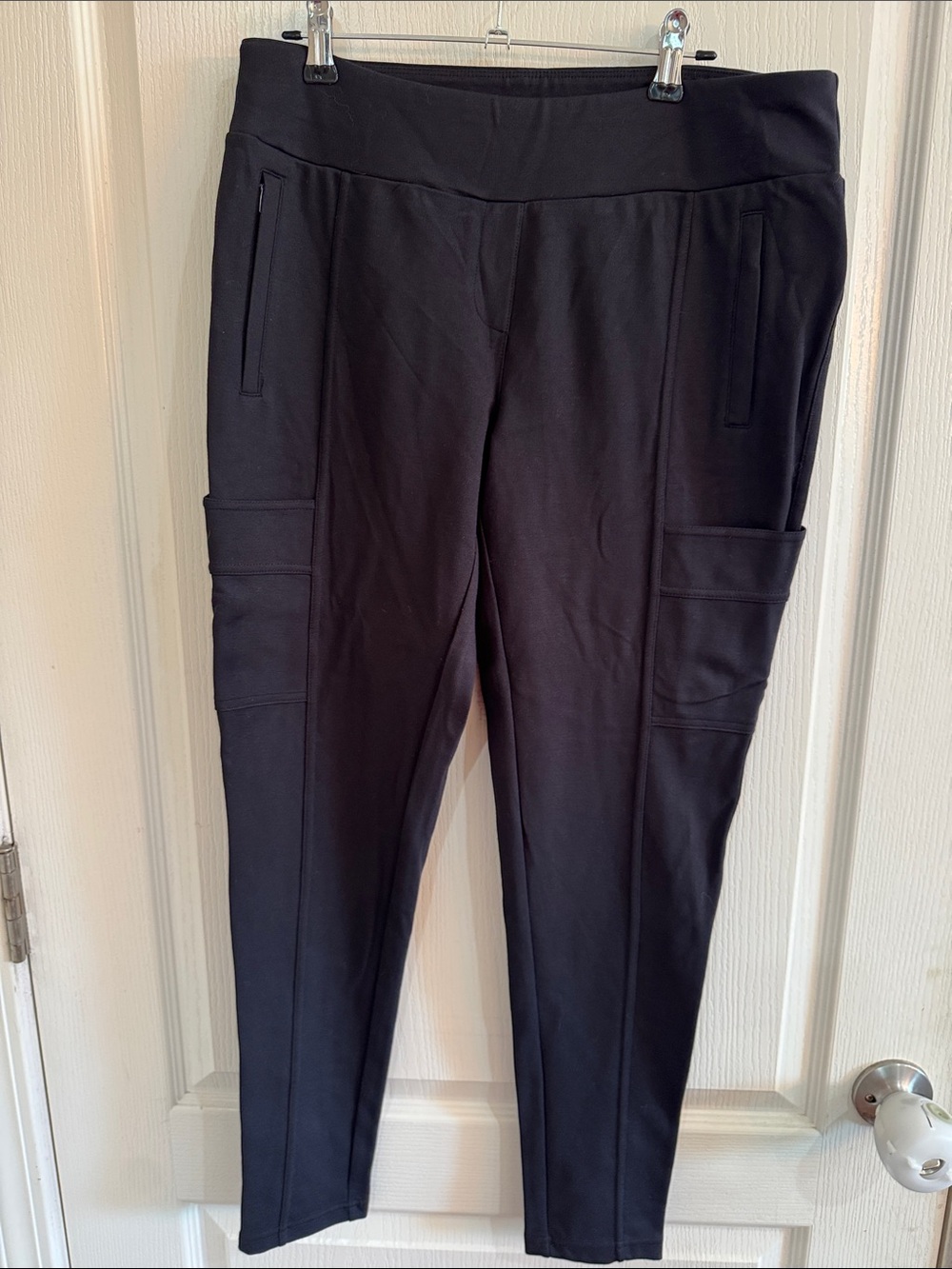 Jockey Black Cargo Ponte Jogger Pants